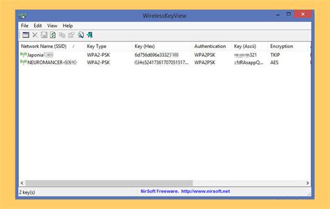 wzcook|WirelessKeyView: Recover lost WEP/WPA key/password stored .